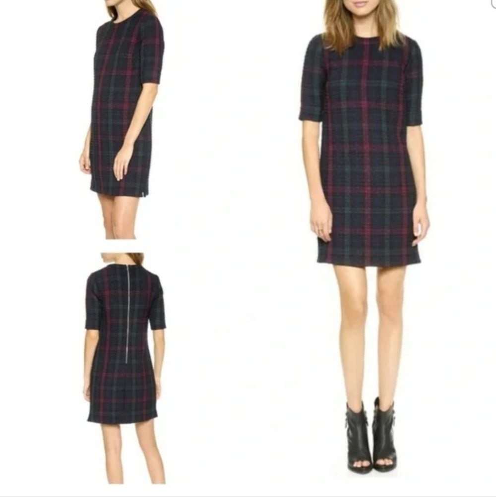 Elizabeth and James Clairemont Plaid Shift Dress size XS